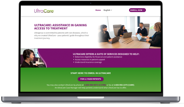 Ultracare.com homepage